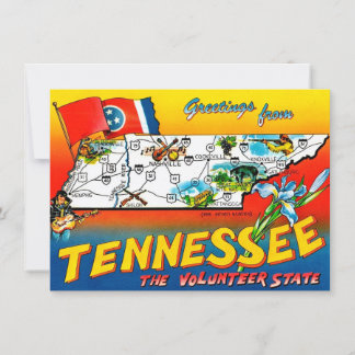 Colorful Tennessee Moving Address Card