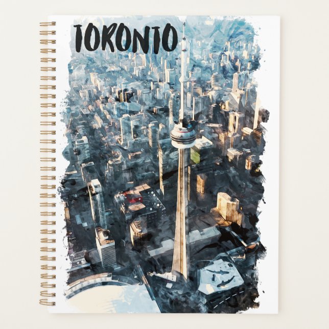 Colorful Toronto Canada City Silhouette (Devant)