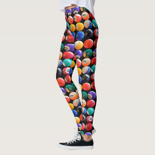 Colorful Traditional Eightball', Ladys Leggings