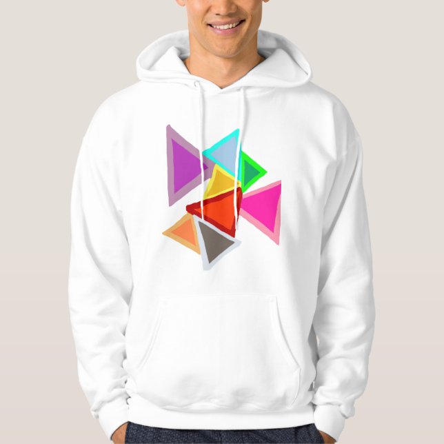Colorful Triangles  Hoodie (Vorderseite)