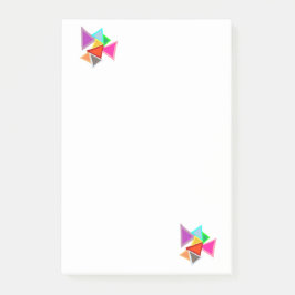 Colorful Triangles  Post-it Klebezettel