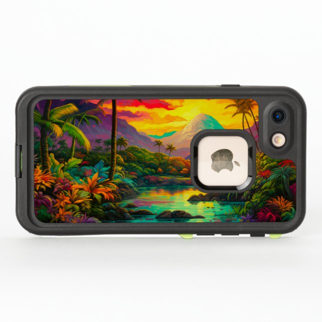 Colorful Tropical Island Paradise (Rückseite (Horizontal))