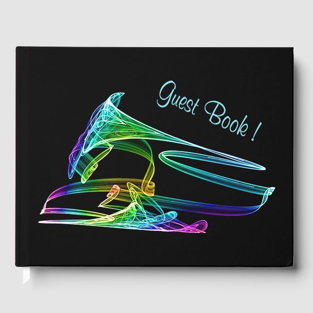 Colorful Trumpet Fraktal Gästebuch (Vorderseite)
