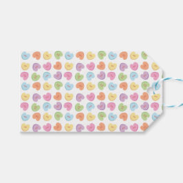 Colorful Valentine Candy Hearys Tischset Holiday Geschenkanhänger