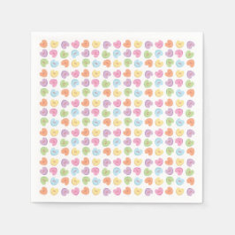 Colorful Valentine Candy Hearys Tischset Holiday Serviette