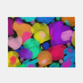 Colorful watercolor print fußmatte