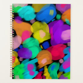 Colorful watercolor print planer