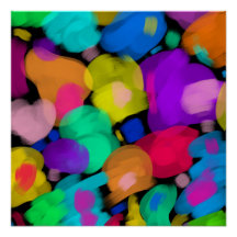 Colorful watercolor print