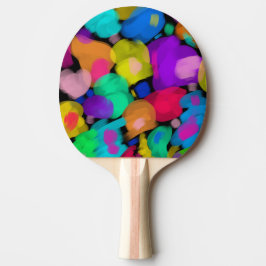 Colorful watercolor print tischtennis schläger