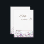 Colorful Wildblume Wedding Advice Card Hinweiskarte<br><div class="desc">Das ist eine schöne,  elegante Wildblume Wedding Advice Card. Diese farbenfrohe Hochzeitsratenkarte für Wildblumen ist perfekt für Ihre schlichte,  skurrile Hochzeitsfeier mit Boho. Es ist perfekt wie Hochzeitskarten,  Platzkarten,  Visitenkarten und mehr. Klicken Sie auf die Schaltfläche Anpassen,  um das Design zu personalisieren.</div>