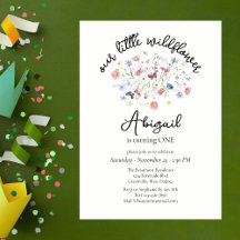 Colorful Wildflower Centerpiece 1st Birthday Party