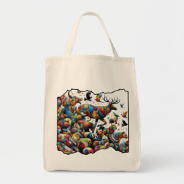 Colorful Wildlife — wild bursts Tragetasche