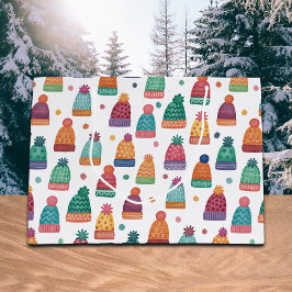 Colorful Woolly Hats Winter Große Geschenktüte