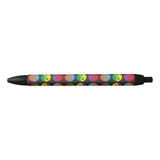 Colorful Yin Yangs Kugelschreiber (Vorderseite)