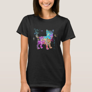 Colorful Yorkshire Terrier Dog Yorkshire Terrier T-Shirt