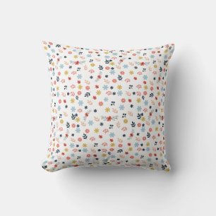 Colorfull Cute spring floral, watercolor pattern Kissen