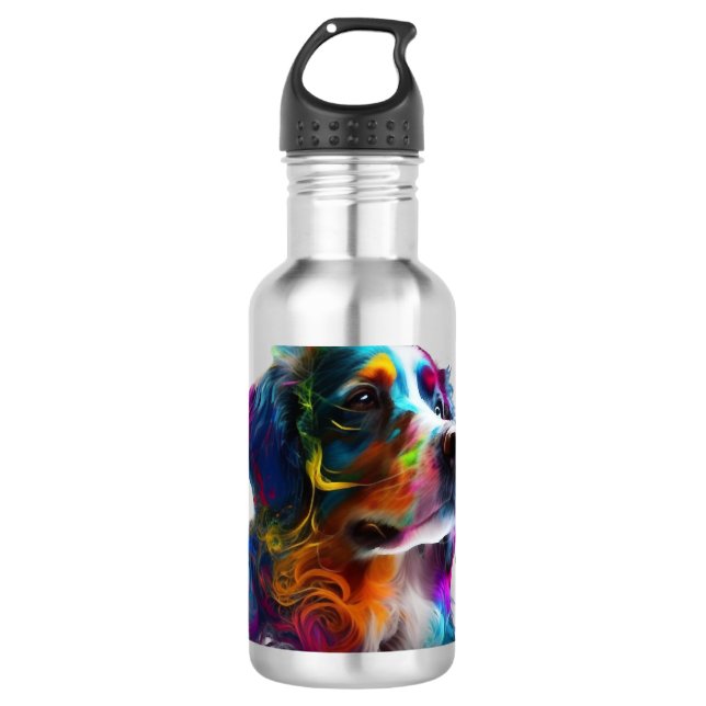 COLORFULL DOG EDELSTAHLFLASCHE (Vorderseite)