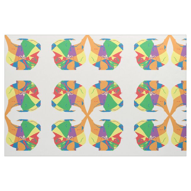 Colorfull Great Dane Stoff (Fat Quarter (45,7 x 55,9 cm))