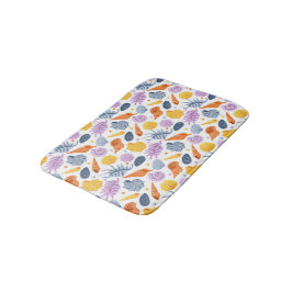 Colorfull seashells Bath Mat Badematte