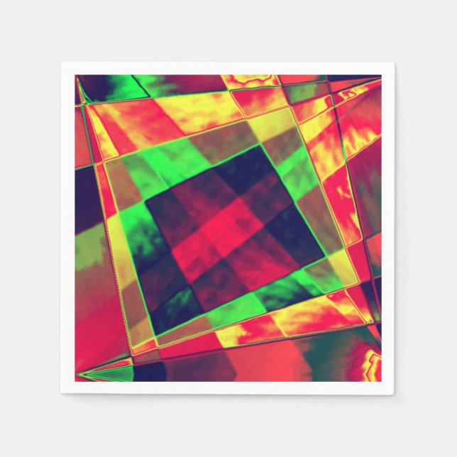 Colorido de quadrados e retângulos inclinados. serviette (Vorderseite)