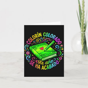 Colorin colorado, dieses Jahr ist vorbei spanisch Karte