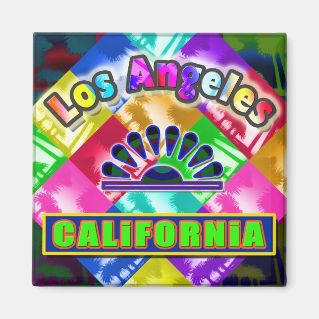 "Coloring Los Angeles 3" Magnet (Vorne)