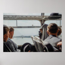 Colorized 1968 European Countryside Bus Ride