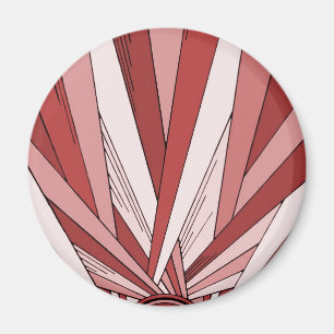 Colorized Rot-Sonnenaufgang Magnet