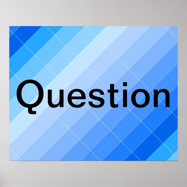 Colorplay Create Artist Space Postings - Frage Poster (Vorne)