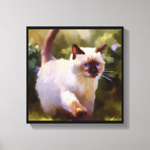 Colorpoint Shorthair-Katze  Leinwanddruck