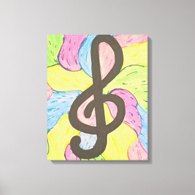 Colors of Music Leinwanddruck (Vorderseite)