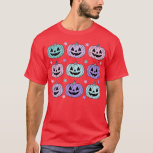 Colors Pumpkin Gesichter Halloween für Frauen und T-Shirt