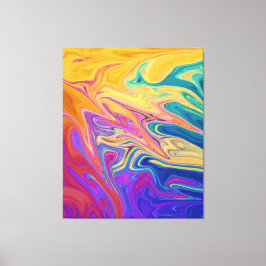 Colors River Abstrakt Painting | Best Fine Art Leinwanddruck