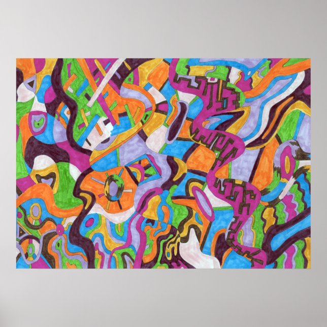 "Colorscape" 28x20 Poster (Vorne)