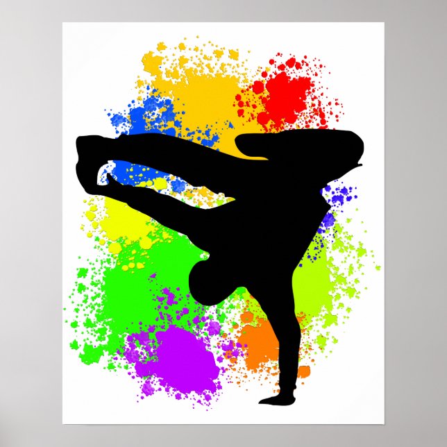Colorsplash Breakdancer Poster (Vorne)