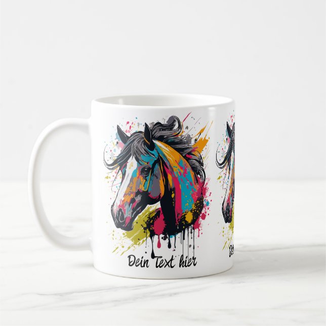 Colorsplash Horse 1 Kaffeetasse (Links)