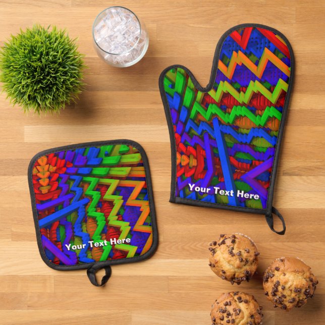 Colorstix Ofenhandschuh & Topflappen-Set (Oben Unten)