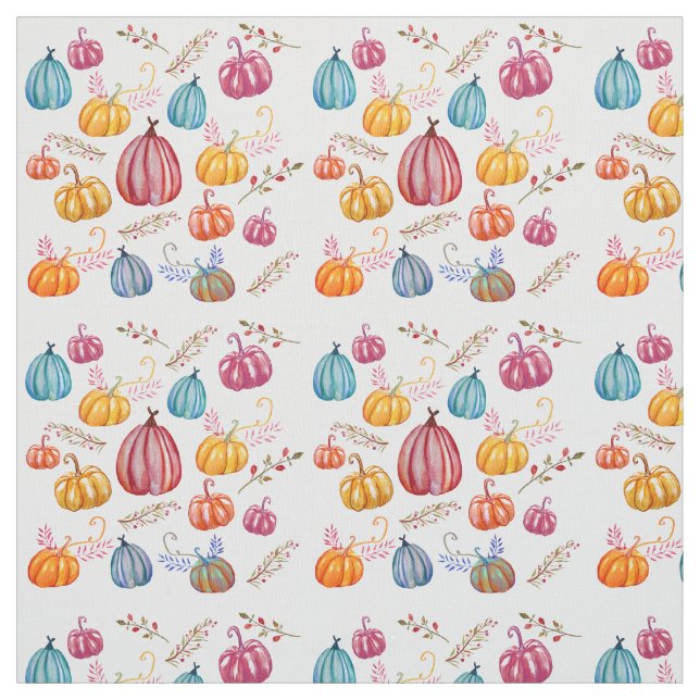 Colorul Fall, rustikale Pumpkins Fall Fabric Stoff (Muster)