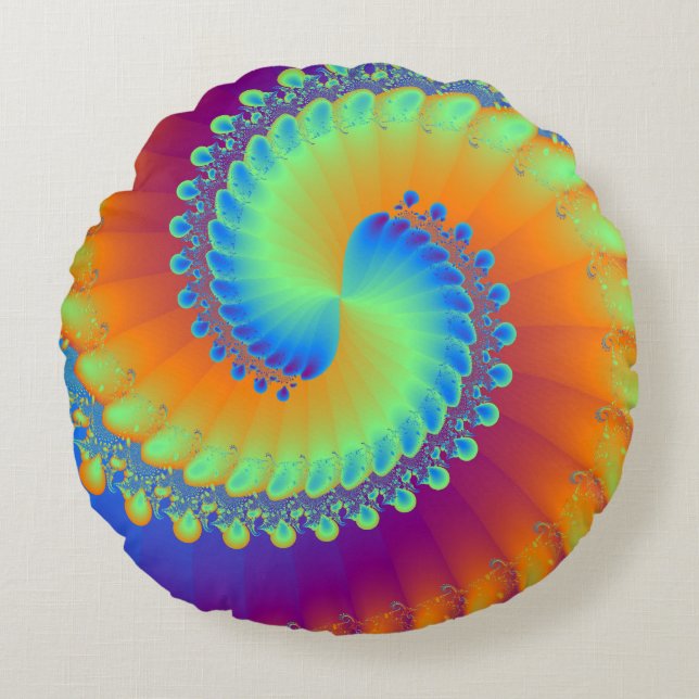 ColorWheel Rundes Kissen (Vorderseite)
