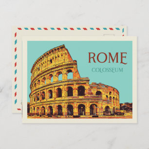 Colossal de Rome illustration Italie Carte postale