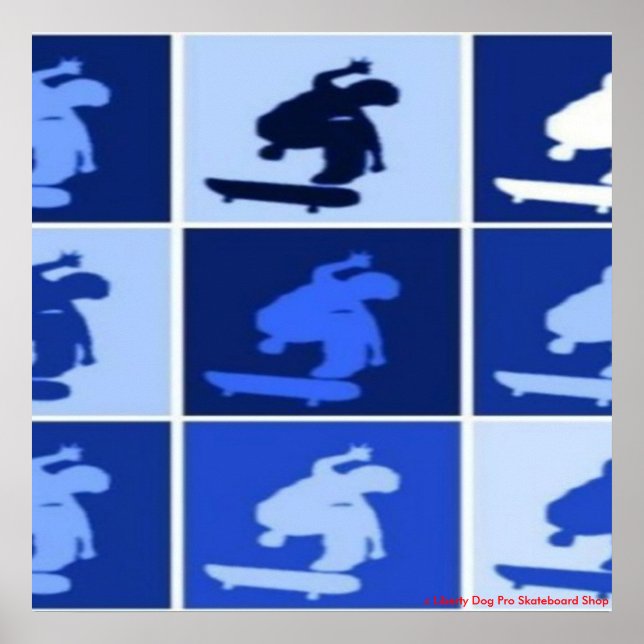 COLOSSAL SHREDDER PRO SKATEBOARDING WALL POSTER (Vorne)