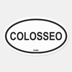 COLOSSEO OVALER AUFKLEBER