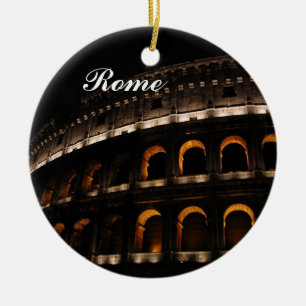 Colosseum an der Nachtverzierung Keramik Ornament