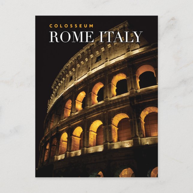 Colosseum italy postkarte (Vorderseite)