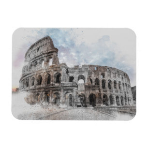 Colosseum Magnet für Wasserfarben - Rom Italien Vi