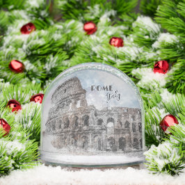 Colosseum Rome Snow Globe – Vintage Italy Travel  Schneekugeln