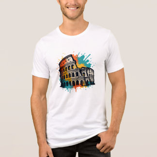Colosseum Street Art - Colorful Rome Sehenswürdigk Tri-Blend Shirt