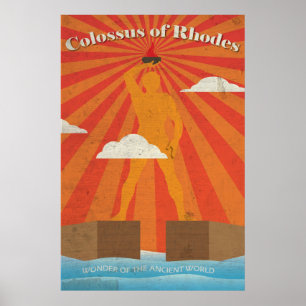 Colossus of Rhodes the Ancient Wonder Poster