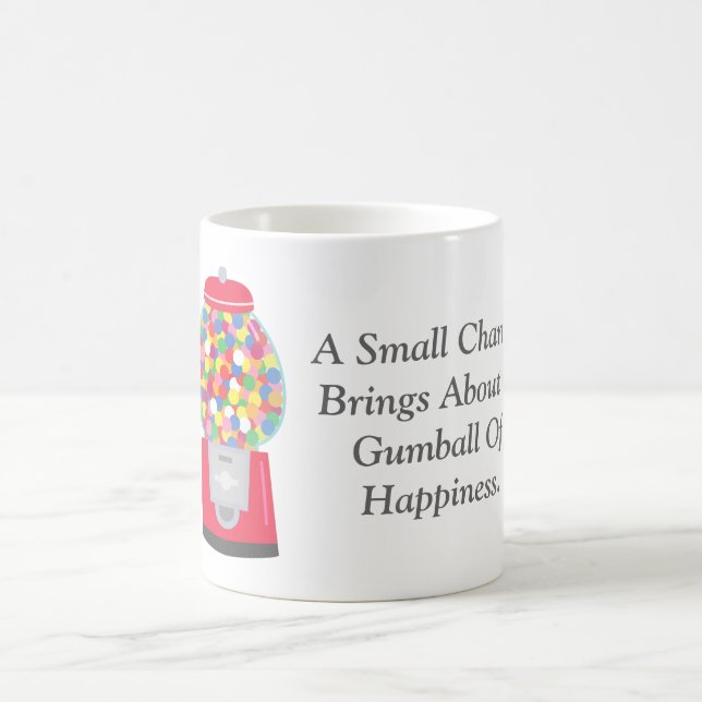 Colouful Gumball Maschinen-Veränderungs-Zitat Kaffeetasse (Mittel)