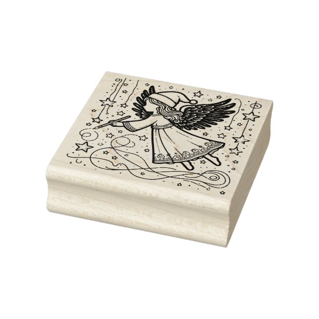 Colour Art Christmas Angel Gummistempel (Stempel)